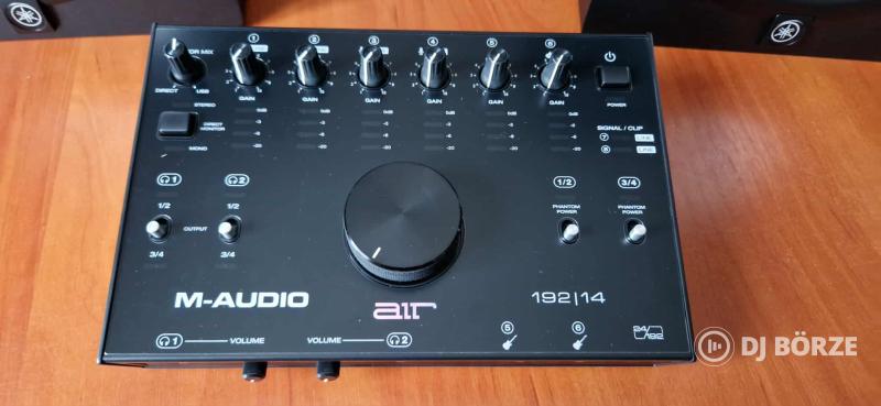 Yamaha HS8 monitor hangfal+M-audio külső hangkártya