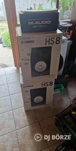 Yamaha HS8 monitor hangfal+M-audio külső hangkártya
