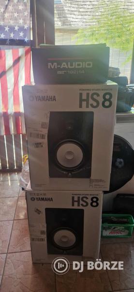 Yamaha HS8 monitor hangfal+M-audio külső hangkártya