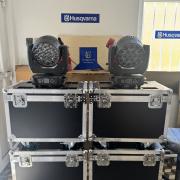 8 db ÚJ 19x15W wash lámpa konténerezve