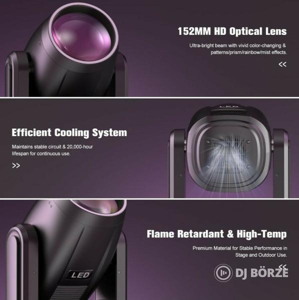 Eladó számlával, garanciával új 200 watt led beam & spot robotlámpák