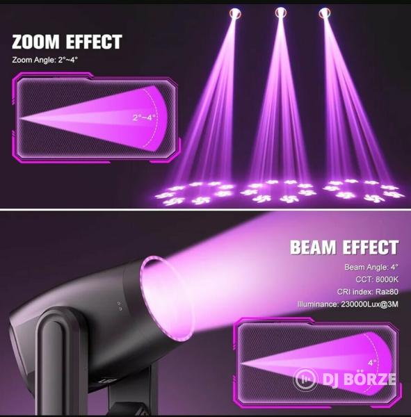 Eladó számlával, garanciával új 200 watt led beam & spot robotlámpák