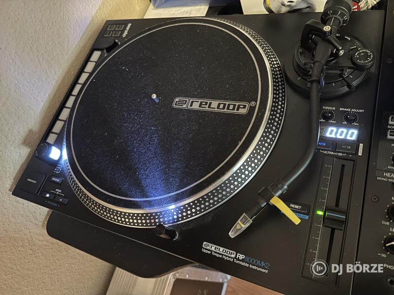 Reloop Elite Szett Rp 8000 mk2 dj lemezjátszó+keverő Serato