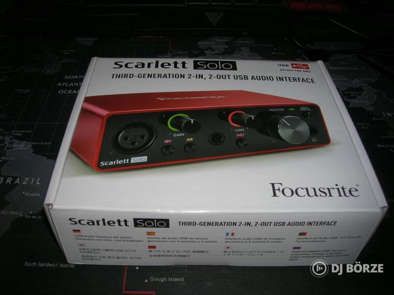 Focusrite Scarlett Solo 3rd Gen /új bontatlan