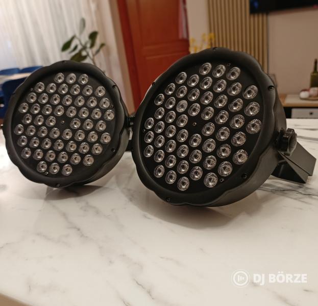 PAR Lámpa 54 x 1 Watt, DMX, RGBW