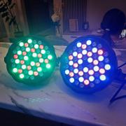 PAR Lámpa 54 x 1 Watt, DMX, RGBW