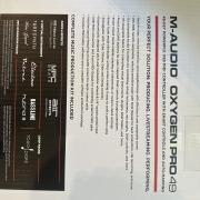M-Audio Oxygen Pro 49 MIDI még bő 1év alza garancia!!!