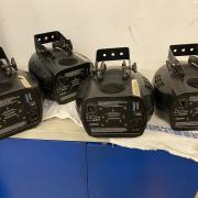 Eurolite TC-250 DMX Scanner 3 db, és TC-150 DMX Scanner 1 db egyben