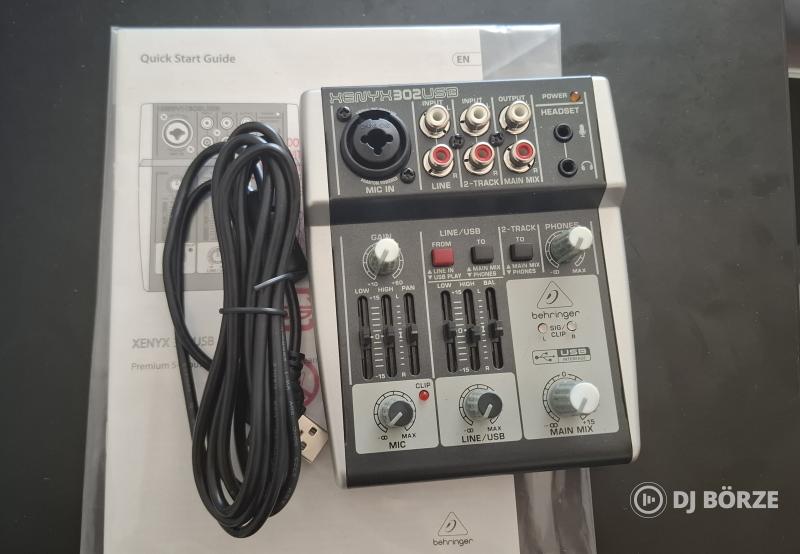 Behringer XENYX 302USB analóg keverő 5 bemenet
