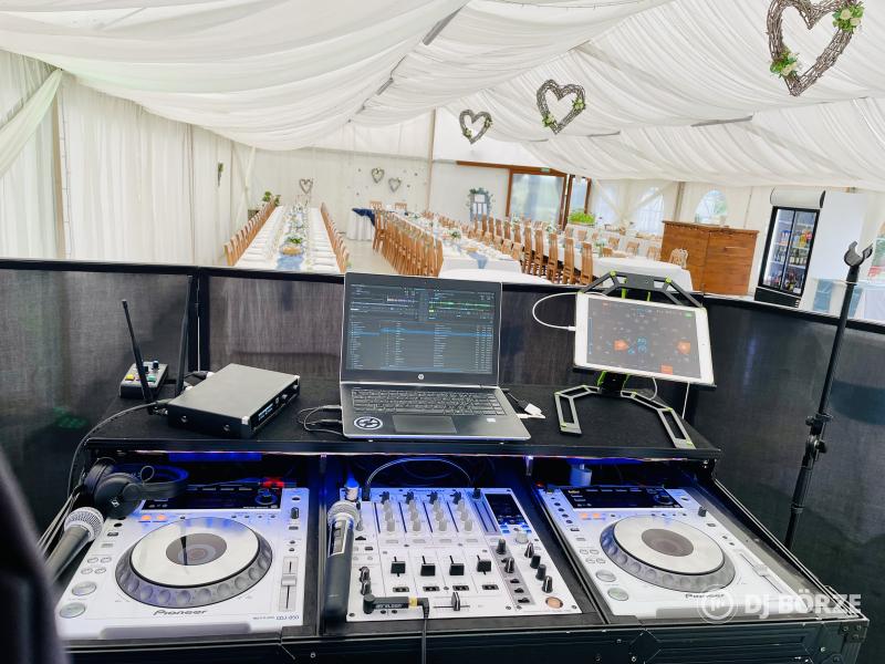 Pioneer cdj850+djm750+kábelezett rack