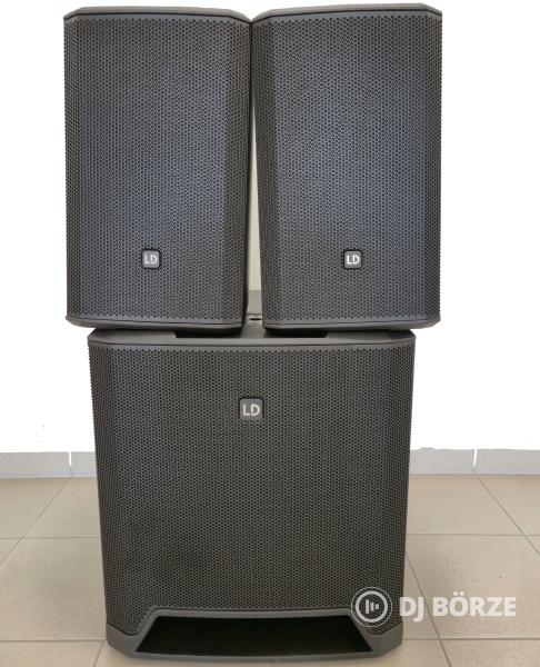 LD Systems DAVE 15 G4X 2.1 kompakt 15"-os aktív 2.1-es PA hangrendszer