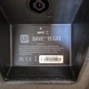 LD Systems DAVE 15 G4X 2.1 kompakt 15"-os aktív 2.1-es PA hangrendszer