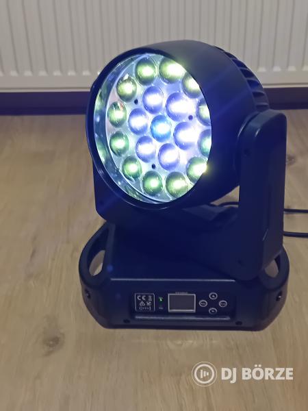 Akció!12db van! 19*15w, 4 in 1, RGBW Zoom & Wash robot, Power :350W! (Beszámítás is) Bp.- Pécs