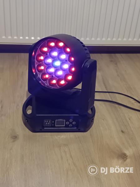 Akció!12db van! 19*15w, 4 in 1, RGBW Zoom & Wash robot, Power :350W! (Beszámítás is) Bp.- Pécs
