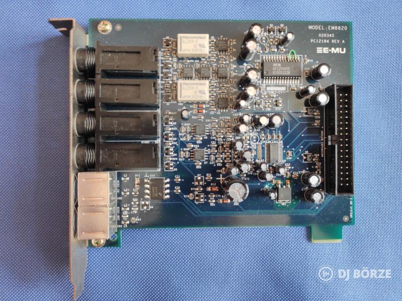 E-mu Em8960 1616m DAC PCI hangkártya + Em8820 testvérkártya