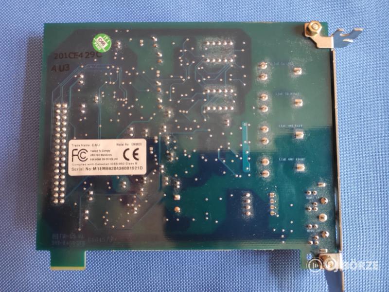 E-mu Em8960 1616m DAC PCI hangkártya + Em8820 testvérkártya