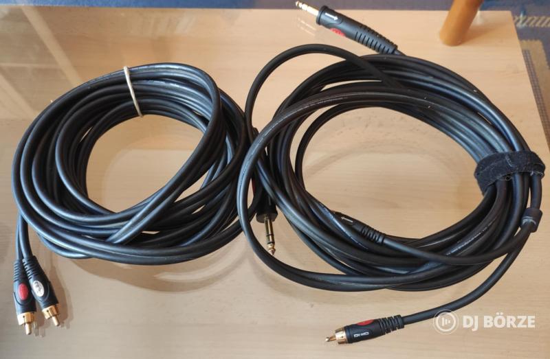 2db 2 RCA - 6,3 jack 5 méteres proel die hard pro audio kábel