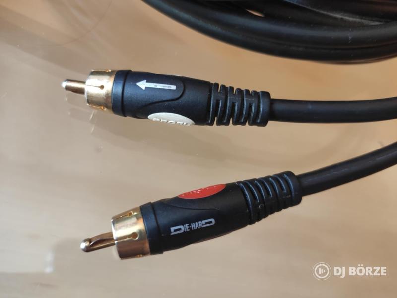 2db 2 RCA - 6,3 jack 5 méteres proel die hard pro audio kábel