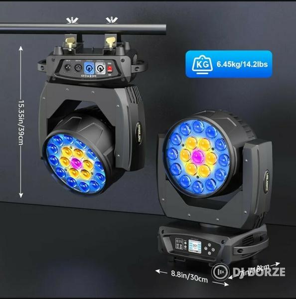 Eladó számlával, garanciával, új 19x10 watt wash zoom lámpák, rackekkel