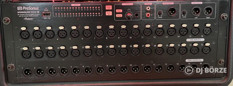 Presonus RM32 rack mixer, 2db CS18 kontroller, SW5E switch ELADÓ