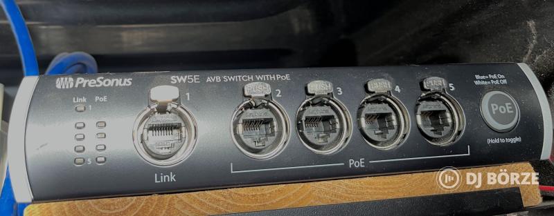 Presonus RM32 rack mixer, 2db CS18 kontroller, SW5E switch ELADÓ