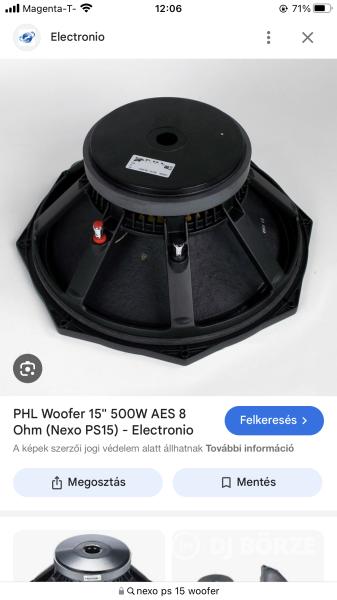 Eladó vagy beszámitás is mehet Martin audio em185
