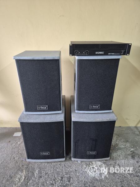 Garry PR hangfal szett + Crest CPX 1500 Végfok