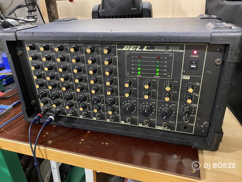 Bell Audio MDX 200 keverőerősítő, hifi minőség, 2x~150W