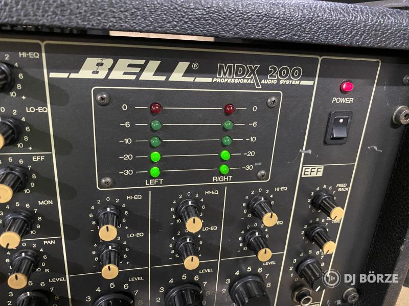 Bell Audio MDX 200 keverőerősítő, hifi minőség, 2x~150W