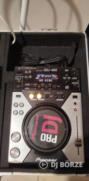 DJ pult komplett, CDJ 400 2 db + Allen & Heath Xone 23 + rack