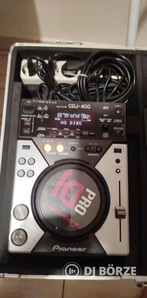 DJ pult komplett, CDJ 400 2 db + Allen & Heath Xone 23 + rack