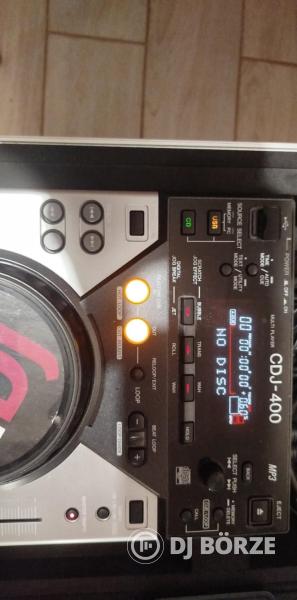 DJ pult komplett, CDJ 400 2 db + Allen & Heath Xone 23 + rack
