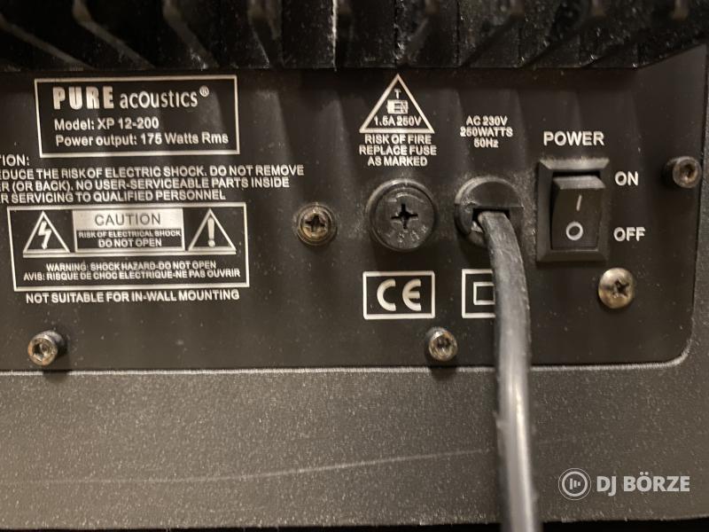 Pure Acoustics 12” aktiv melylada sublada sub mely lada subwoofer melynyomo