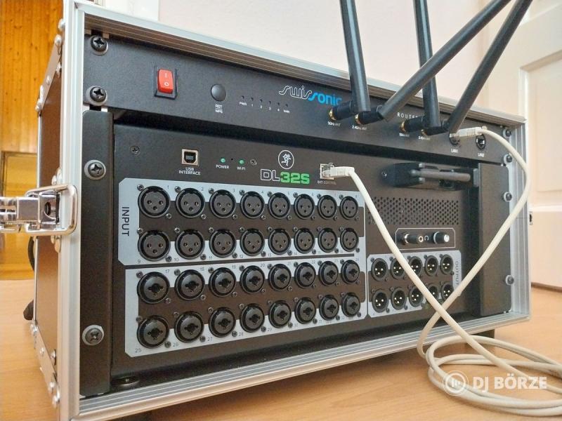 Mackie DL32S mixer + router + rack digitális keverő