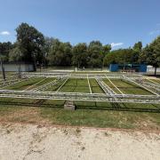 Global Truss F34 - 11 x 9 színpad fedés