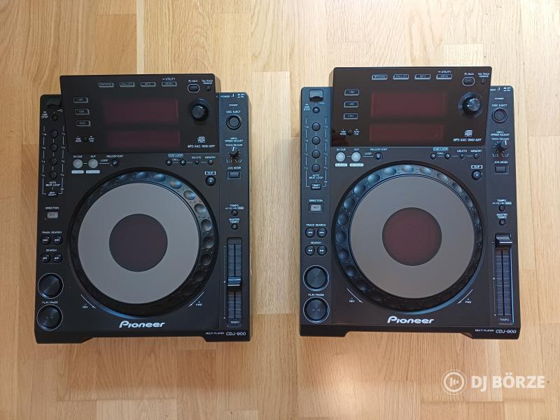 Pioneer CDJ-900 páros, megkímélt, tökéletesen működik