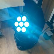 Mini LED Moving Head 7x10w RGBW wash diszkó lámpa