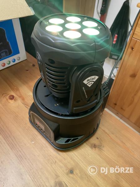 Mini LED Moving Head 7x10w RGBW wash diszkó lámpa