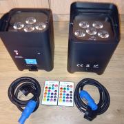 utolsó 4db van!Akkus 6x18w rgbwa uv(beszámítás is)Bp.- Szeged