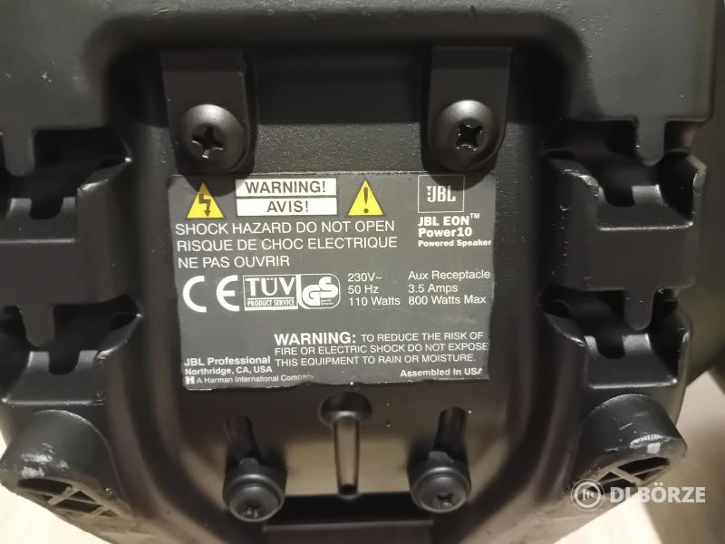 Jbl 2.1 aktív szett( Jbl eon power 10 top pár és 1db Jbl jrx sf 22sp dupla sub) beszámítás is
