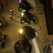 Eurolite TC-250 DMX Scanner 3 db, és TC-150 DMX Scanner 1 db egyben