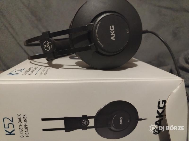 Eladó AKG K52 fejhallgató – kitűnő állapotban, minimális használattal.
