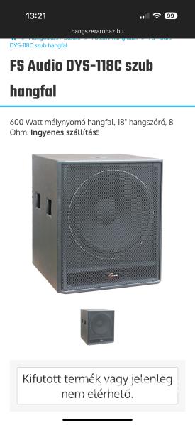 Hangfalszett