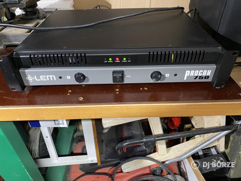 LEM Procon 750, 2x375W 4ohm végfok, szép állapot