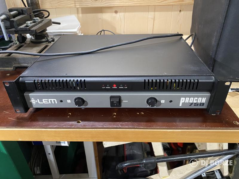 LEM Procon 750, 2x375W 4ohm végfok, szép állapot
