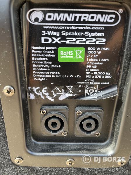Omnitronic DX-2222 party hangfal