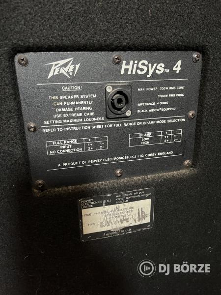Peavey hisys 4 hangfal