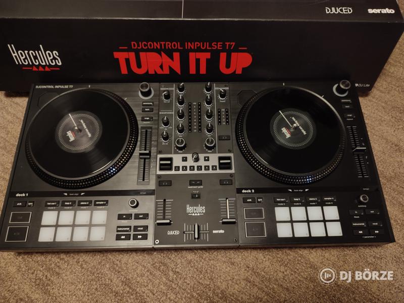 Hercules Dj Control Impulse T7 + Ajándék Decksaver