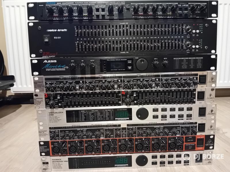 Hangrendszer kellékek, limiter eq végfok, lejátszó stb