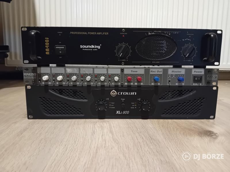 Hangrendszer kellékek, limiter eq végfok, lejátszó stb
